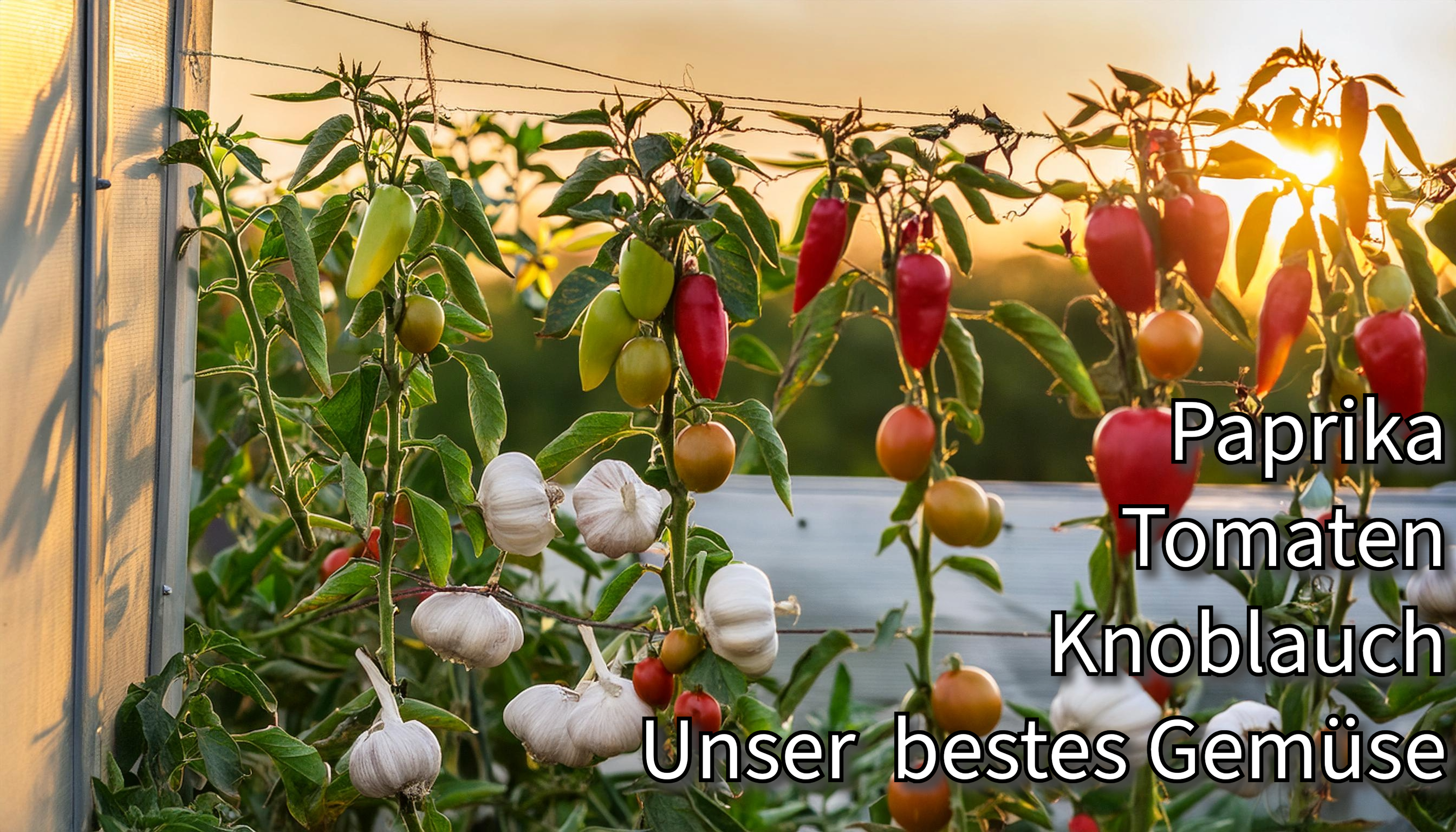 Paprika, Tomaten und Knoblauch